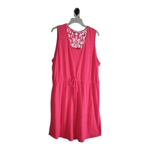 Rouge Red Elastic/Drawstring Waist Dress